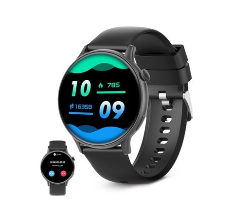 [BXSW24N] Ksix Core2 Smartwatch - Pantalla AMOLED 1,43? AMOLED - Autonomia Hasta 5 Dias - Modos Deporte y Salud, Llamadas, Asistentes de voz - IP67 - Color Negro