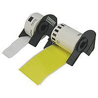 [DK22214] Brother DK22214 - Etiquetas Originales de Tamaño personalizado - Ancho 12mm x 30,48 metros - Texto negro sobre fondo blanco