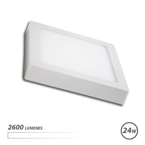 [EB0433] Elbat Downlight Cuadrado Sobre Pared LED - 24W - 2600lm - Luz Blanca