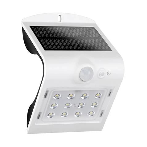 [EB0436] Elbat Aplique LED Solar - 1.5W - 220lm - Doble Iluminacion - Blanco