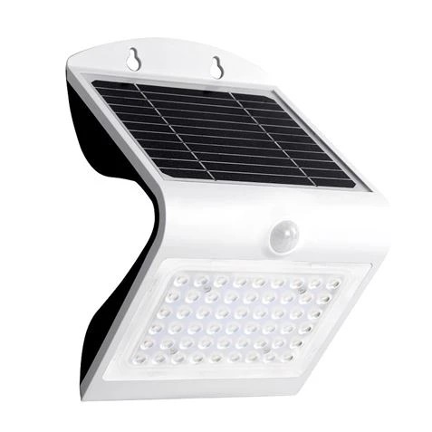 [EB0437] Elbat Aplique LED Solar - 4W - 500lm - Doble Iluminacion - Color Blanco