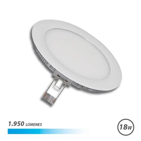 [EB0466] Elbat Downlight Empotrar Ultraplano LED - Luz Fria 18W 1950LM - Diseño de Bajo Perfil - Blanco Frio