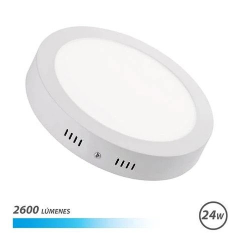 [EB0538] Elbat Downlight Circular sobre Pared LED 24W Luz Blanca - Color Blanco
