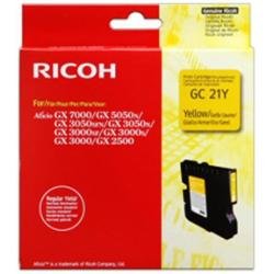 [GC21Y] Ricoh GC21Y Amarillo Cartucho de Gel Original - 405535