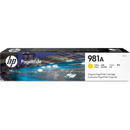 [J3M70A] HP J3M70A Amarillo Cartucho de Tinta Original - 981A