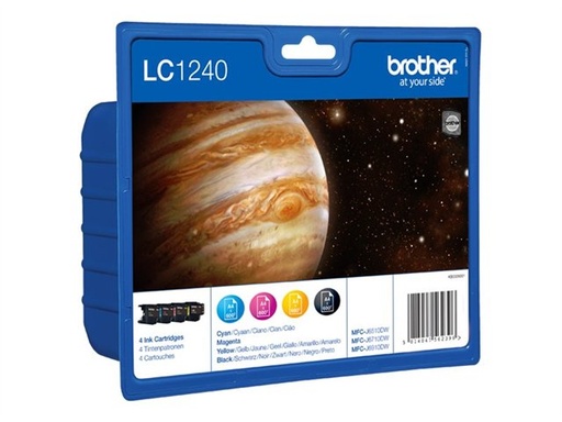 [LC1240VALBP] Brother LC1240 Pack de 4 Cartuchos de Tinta Originales - LC1240VALBP