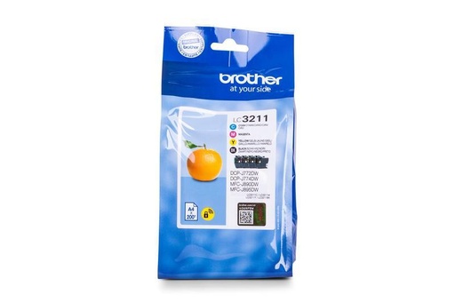 [LC3211VAL] Brother LC3211 Pack de 4 Cartuchos de Tinta Originales - LC3211VAL