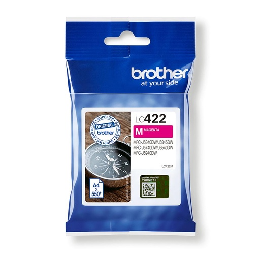 [LC422M] Brother LC422 Magenta Cartucho de Tinta Original - LC422M