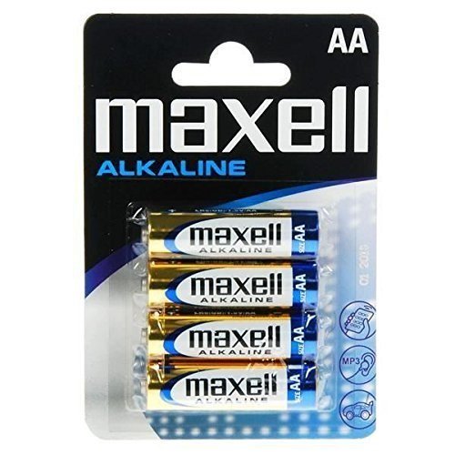 [LR06-B4 MXL] Maxell Pack de 4 Pilas Alcalinas LR06 AA 1.5V