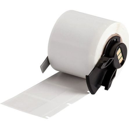 [M6-31-427] Brady M6-31-427 Cinta de 250 Etiquetas Originales de Vinilo Envolventes y Autolaminables - Texto Negro sobre Fondo Blanco - Ancho 25.4mm x Alto 38.10mm