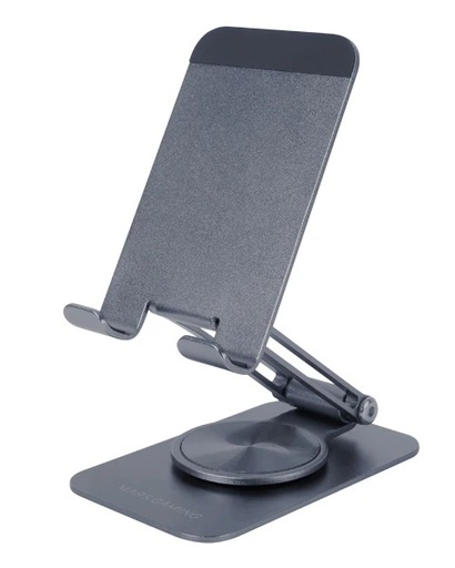 [MARSS] Mars Gaming MA-RSS Soporte para Smartphone - Aluminio ligero - Rotacion 360º - Ajuste altura/inclinacion 180º - Base antideslizante - Color Negro