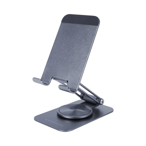 [MARSSW] Mars Gaming MA-RSS Soporte para Smartphone - Aluminio ligero - Rotacion 360º - Ajuste altura 180º - Base antideslizante - Color Plata