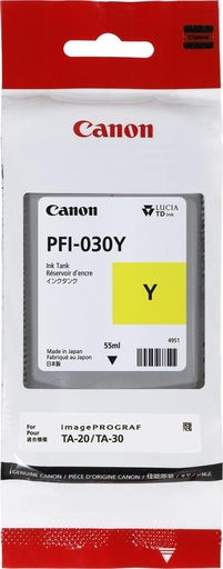[PFI030Y] Canon PFI030 Amarillo Cartucho de Tinta Original - 3492C001