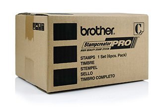 [PR2260B6P] Brother PR2260B6P Pack de 6 Monturas de Sellos Originales - 22x60mm - Color Negro
