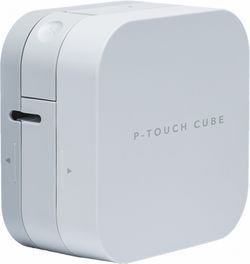 [PTP300BT] Brother PT-P300BT Cube Rotuladora Electronica Portatil Bluetooth - Resolucion 180ppp - Velocidad 20mms - Color Blanco