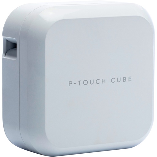 [PTP710BTH] Brother PT-P710BTH Cube Rotuladora Electronica Portatil Bluetooth USB - Resolucion 180ppp - Velocidad 20mms - Bateria Recargable - Color Blanco