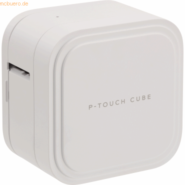 [PTP910BT] Brother PT-P910BT Cube Rotuladora Electronica Portatil Bluetooth - Ancho Max. 36mm - Bateria Recargable - Color Blanco