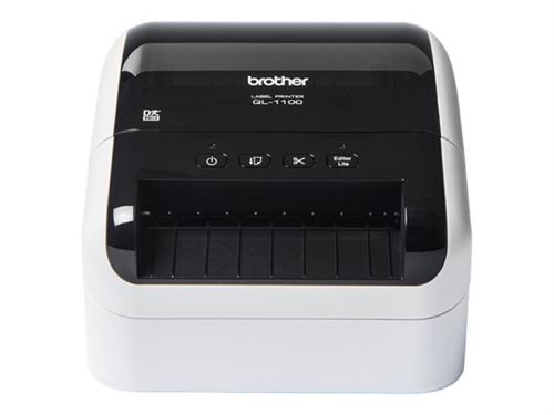 [QL1100C] Brother QL1100C Impresora Profesional Termica de Etiquetas - Hasta 103mm de Ancho -  69 Etiquetas por Min. - Resolucion 300x300ppp - Cortador Automatico