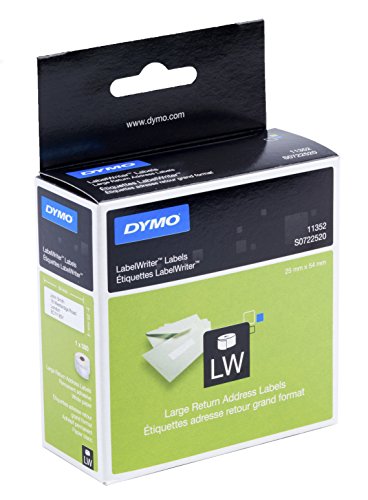 [S0722520] Dymo LabelWriter 11352 Etiquetas Originales Multiusos Autoadhesivas - 25x54mm - 500 Unidades - S0722520