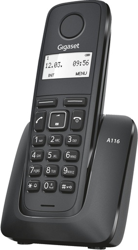 [S30852-H2801-R101] Gigaset A116 Telefono Inalambrico Dect con Identificador de Llamadas - Agenda de 50 Contactos - 10 Melodias