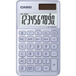 [SL-1000SC-BU] Casio SL-1000SC Calculadora de Bolsillo - Pantalla Extragrande de 10 Digitos - Alimentacion Solar y Pilas - Color Azul