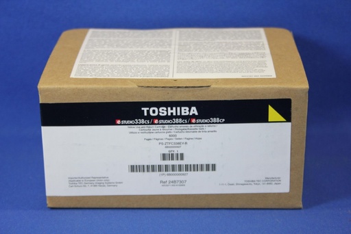 [T-FC338EY-R] Toshiba T-FC338EY-R Amarillo Cartucho de Toner Original - 6B000000927