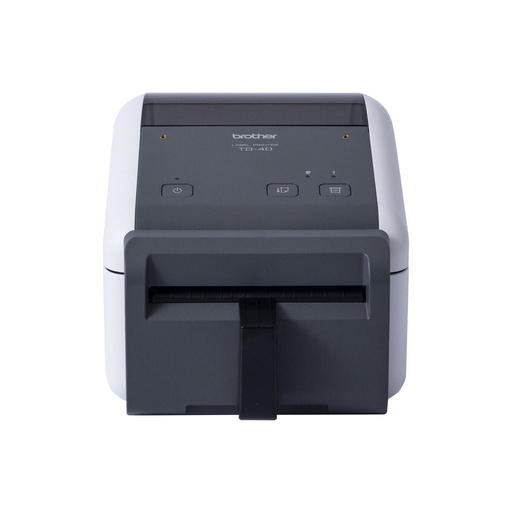 [TD4420DNFC] Brother TD-4420DNFC Impresora Termica de Etiquetas USB, LAN - Resolucion 203ppp - Admite Rollos Continuos Linerless - Color Blanco/Gris