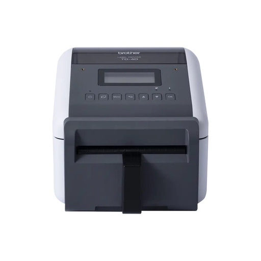 [TD4550DNWBFC] Brother TD-4550DNWBFC Impresora Termica de Etiquetas WiFi, Bluetooth, USB, LAN - Resolucion 300ppp - Admite Rollos Continuos Linerless - Color Blanco/Gris