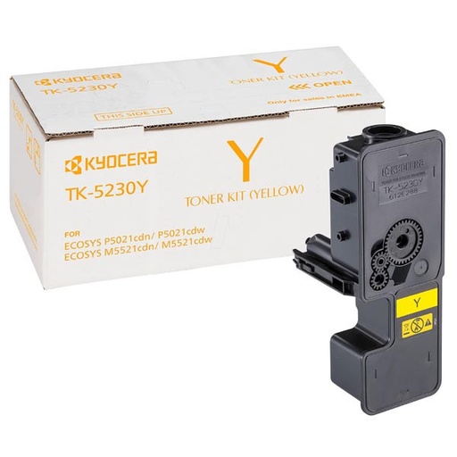 [TK5230Y] Kyocera TK5230 Amarillo Cartucho de Toner Original - 1T02R9ANL0/TK5230Y