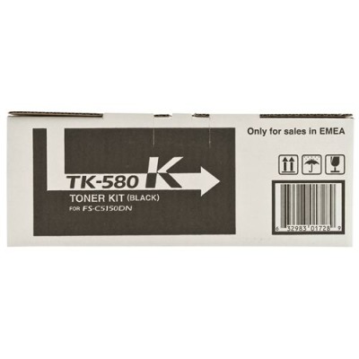[TK580K] Kyocera TK580 Negro Cartucho de Toner Original - 1T02KT0NL0/TK580K