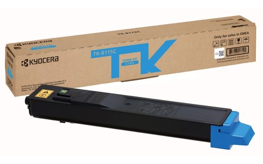 [TK8115C] Kyocera TK8115 Cyan Cartucho de Toner Original - 1T02P3CNL0/TK8115C