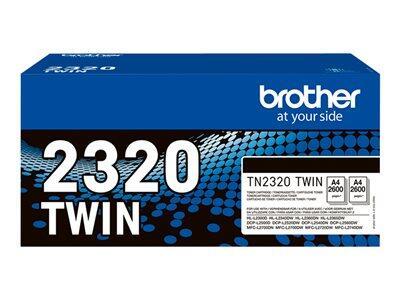 [TN2320TWIN] Brother TN2320 Negro Pack de 2 Cartuchos de Toner Originales - TN2320TWIN