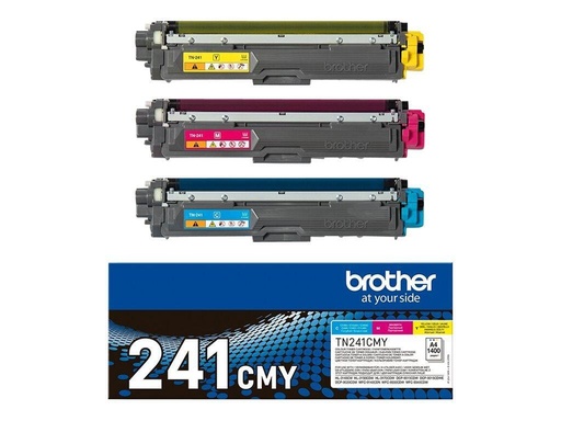 [TN241CMY] Brother TN241 Pack de 3 Cartuchos de Toner Originales - Cian, Magenta, Amarillo - TN241CMY