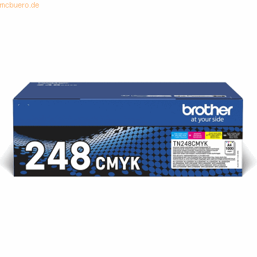 [TN248VAL] Brother TN248CMYK Pack de 4 Cartuchos de Toner Originales - TN248VAL