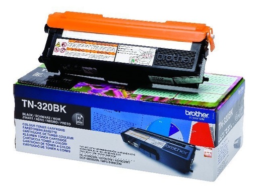 [TN320BK] Brother TN320 Negro Cartucho de Toner Original - TN320BK