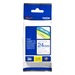 [TZE253] Brother TZe253 Cinta Laminada Original de Etiquetas - Texto azul sobre fondo blanco - Ancho 24mm x 8 metros