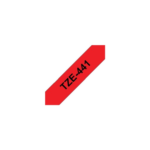 [TZE441] Brother TZe441 Cinta Laminada Original de Etiquetas - Texto negro sobre fondo rojo - Ancho 18mm x 8 metros