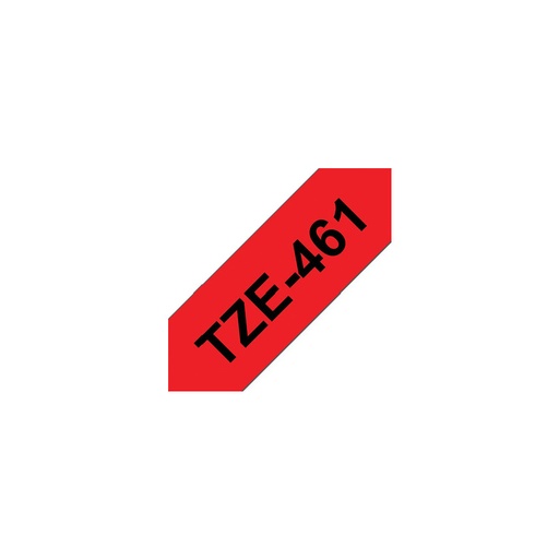 [TZE461] Brother TZe461 Cinta Laminada Original de Etiquetas - Texto negro sobre fondo rojo - Ancho 36mm x 8 metros