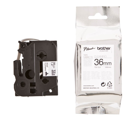 [TZeCL6] Brother TZeCL6 Cinta Laminada de Limpieza Original - Ancho 36mm x 100 usos