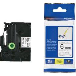 [TZeFX211] Brother TZeFX211 Cinta Laminada Flexible Original de Etiquetas - Texto negro sobre fondo blanco - Ancho 6mm x 8 metros