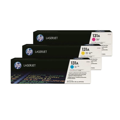 [U0SL1AM] HP CF211A/CF212A/CF213A Pack de 3 Cartuchos de Toner Originales - 131A