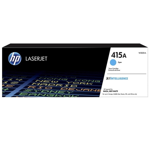 [W2031A] HP W2031A Cyan Cartucho de Toner Original - 415A