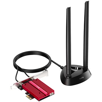[WE4000] Cudy WE4000 Adaptador de Red PCI-e AX5400 WiFi 6  Tri-Banda - Bluetooth 5.2 - 2 Antenas Externas