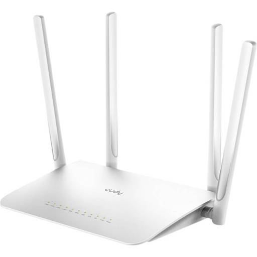 [WR1300] Cudy WR1300 Smart Router WiFi AC1200 Doble Banda - 1x Puerto Wan 1000/100/10 Mbps y 4x Puertos Lan 1000/100/10 Mbps - 4 Antenas Externas
