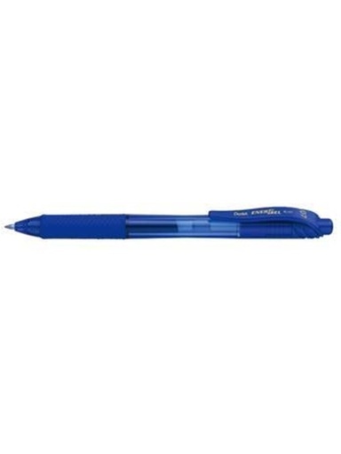 [XBL107-CCC] Pentel EnerGel X Pack de 3 Boligrafos de Bola Retractiles Tinta Gel - Punta 0.7mm - Trazo 0.35mm - Recargable - Grip de Agarre - 50% de Materiales Reciclados - Color Azul