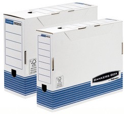 [0028501] Fellowes Bankers Box Caja de Archivo Definitivo 200mm A4 - Montaje Automatico Fastfold - Carton Reciclado Certificacion FSC