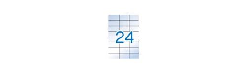 [01224] Apli Etiquetas Translucidas Resistentes Intemperie 70.0 x 37.0mm 20 Hojas