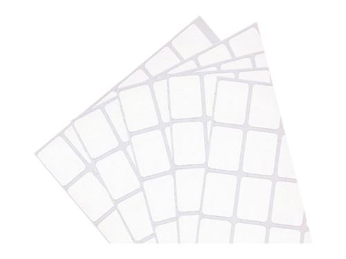[01635] Apli Pack de 560 Etiquetas 12x18mm - 10 Hojas por 56 Etiquetas - Adhesivo Permanente - Cantos Romos - Color Blanco