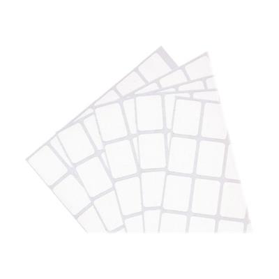[01636] Apli Pack de 350 Etiquetas Rectangulares 12x30mm - 10 Hojas por 35 Etiquetas - Adhesivo Permanente - Cantos Romos - Color Blanco