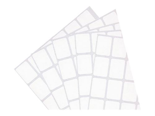 [01642] Apli Pack de 150 Etiquetas Rectangulares 20x50mm - 10 Hojas por 15 Etiquetas - Adhesivo Permanente - Cantos Romos - Ideal para Escribir sobre Ellas - Color Blanco